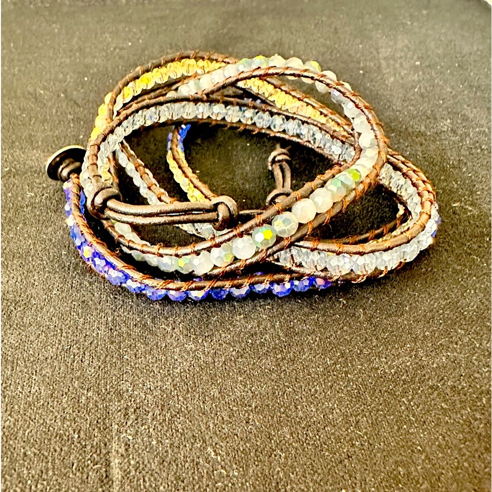 Victoria Emerson rope beaded tie bracelet